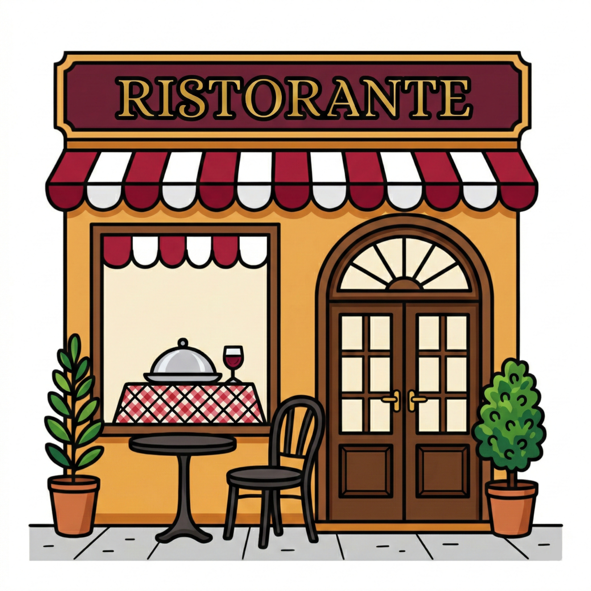 Italian Shops Coloring Book