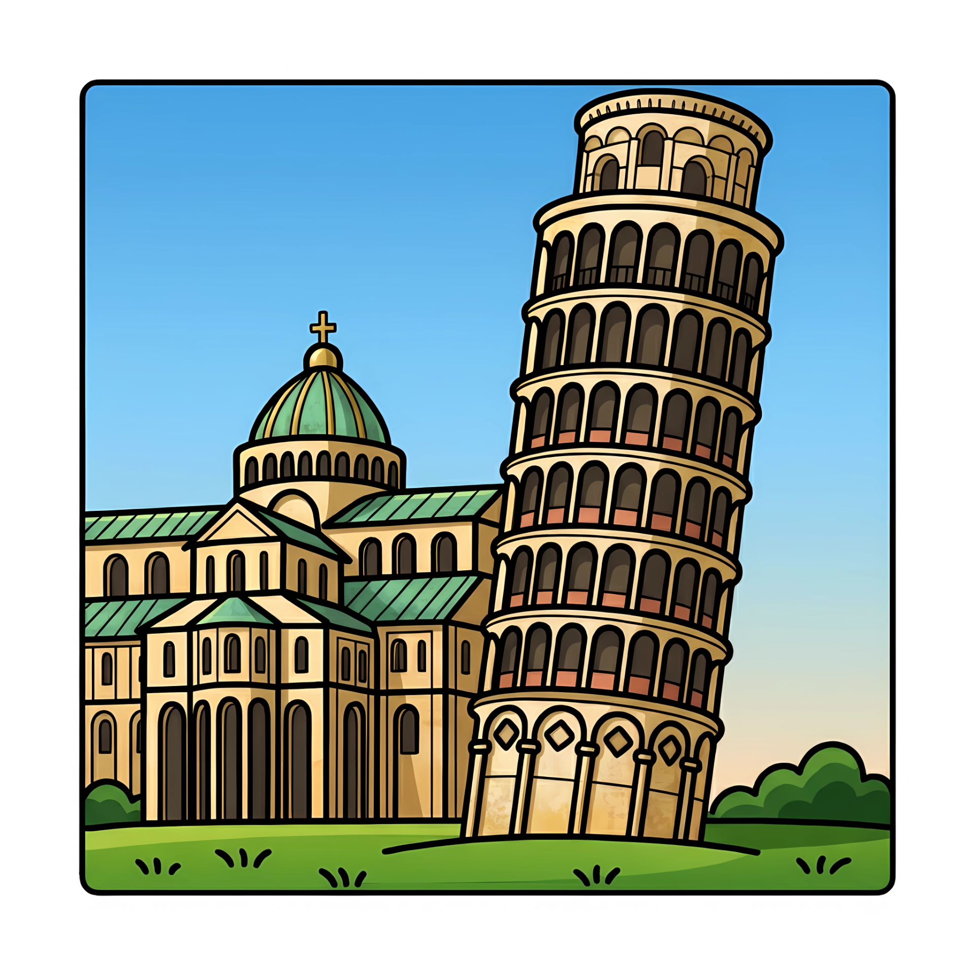 Italian Cities Coloring Book