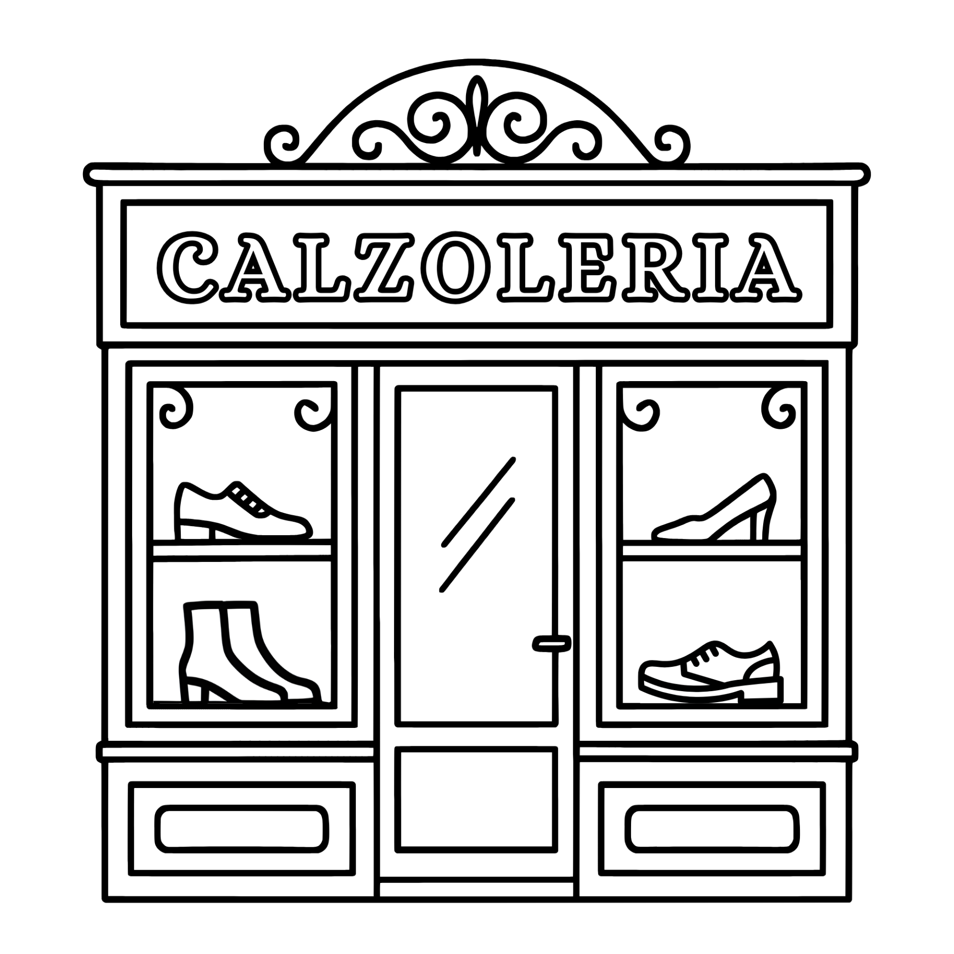 From the Italian Shops Coloring Book 